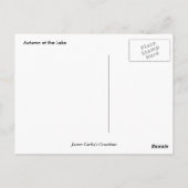 Herbst am See Postkarte (Rückseite)