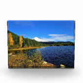 Herbst am See Trillium oder Fotoblock (Vorderseite)