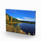 Herbst am See Trillium oder Fotoblock (Rechts)