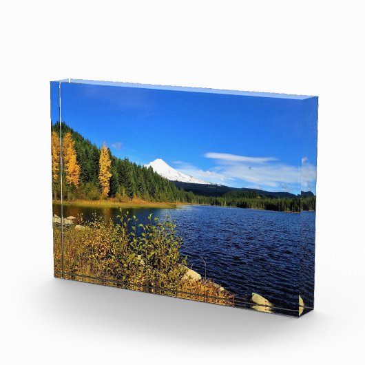 Herbst am See Trillium oder Fotoblock (Rechts)
