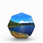 Herbst am See Trillium oder Fotoblock (Vorderseite)