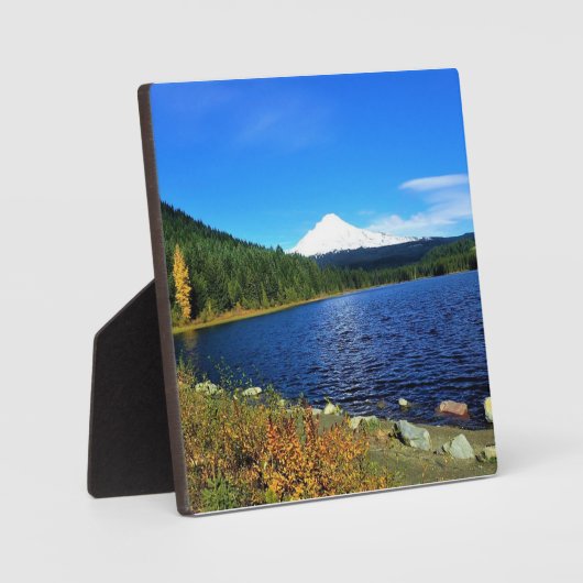 Herbst am See Trillium oder Fotoplatte (Vorderseite)