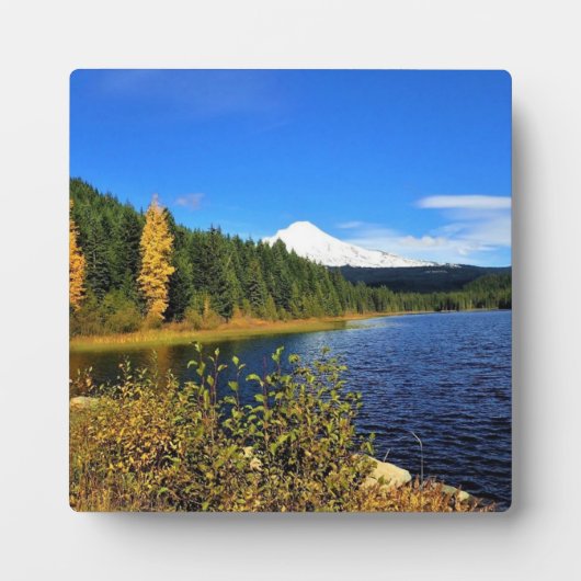 Herbst am See Trillium oder Fotoplatte (Vorderseite)