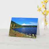 Herbst am See Trillium oder Karte (Gelbe Blume)