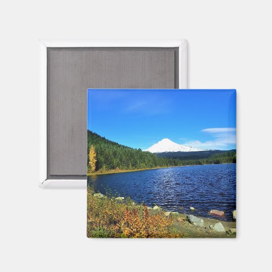 Herbst am See Trillium oder Magnet (Vorderseite/Rückseite)