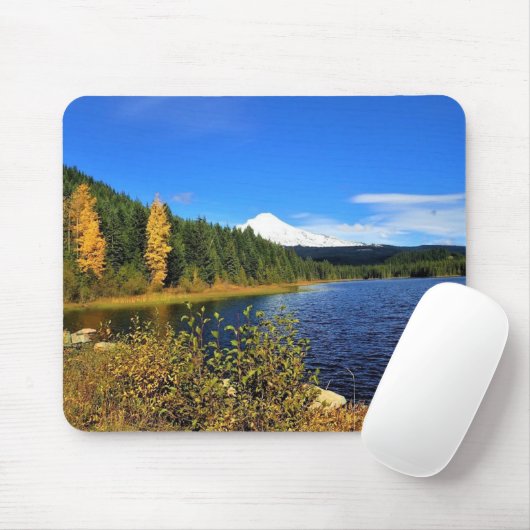 Herbst am See Trillium oder Mousepad (Mit Mouse)