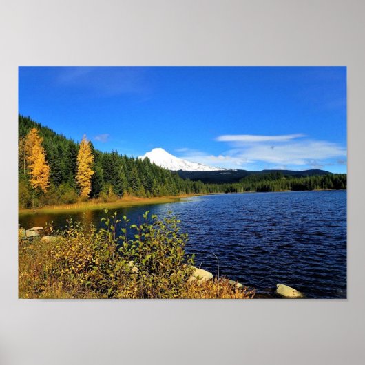 Herbst am See Trillium oder Poster (Vorne)