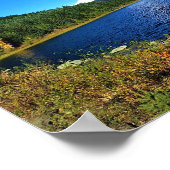 Herbst am See Trillium oder Poster (Ecke)