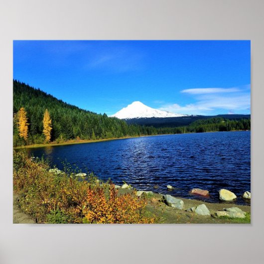 Herbst am See Trillium oder Poster (Vorne)