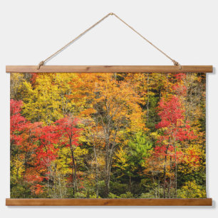 Herbst am Sims Pond North Carolina, Blue Ridge Wandteppich Mit Holzrahmen