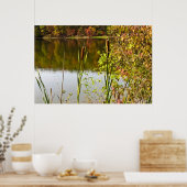 Herbst am Teich Poster (Küche)
