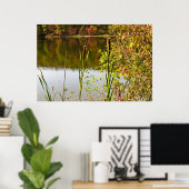Herbst am Teich Poster (Heimbüro)