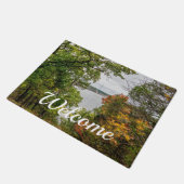 Herbst am Truman Dam Welcome Doormat Fußmatte (Schrägansicht)