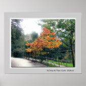 Herbst am Wasser von Leith - Edinburgh Poster (Vorne)