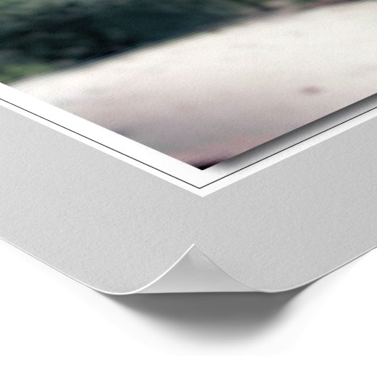 Herbst am Wasser von Leith - Edinburgh Poster (Ecke)