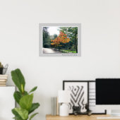 Herbst am Wasser von Leith - Edinburgh Poster (Heimbüro)