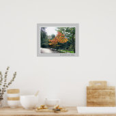 Herbst am Wasser von Leith - Edinburgh Poster (Küche)