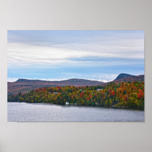 Herbst am Willoughby-See, Vermont Poster