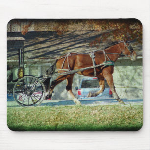 Herbst-Amish-Buggy Mousepad