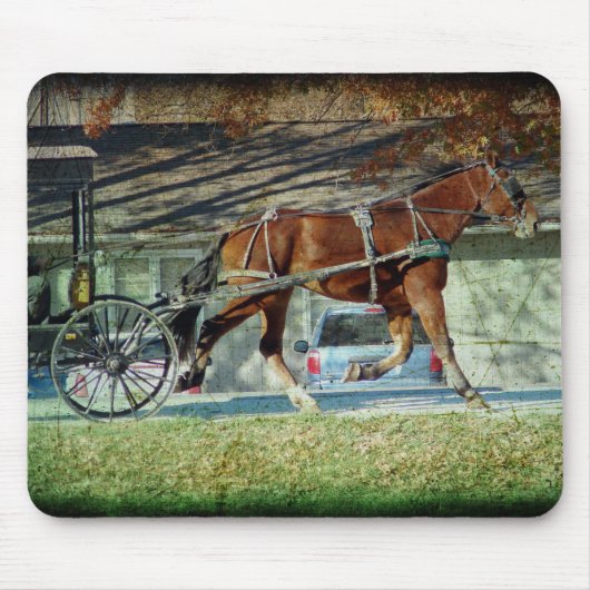 Herbst-Amish-Buggy Mousepad (Vorne)