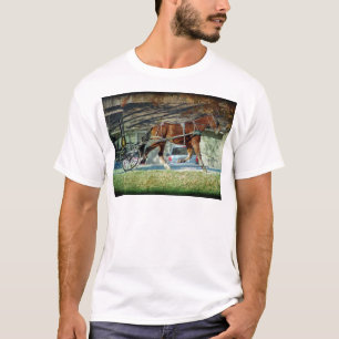 Herbst-Amish-Buggy Pferd T-Shirt