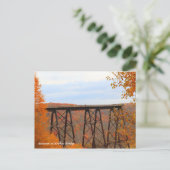Herbst an der Kinzua-Brücke Postkarte (Stehend Vorderseite)