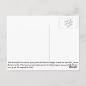 Herbst an der Kinzua-Brücke Postkarte (Rückseite)