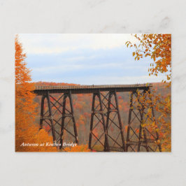 Herbst an der Kinzua-Brücke Postkarte