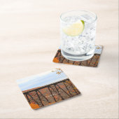 Herbst an der Kinzua-Brücke Rechteckiger Pappuntersetzer (Vor Ort)