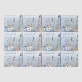 Herbst an der Küste Blau und Weiße Pumpkins und St Seidenpapier