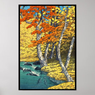 Herbst an Oirase Hasui Kawase Poster