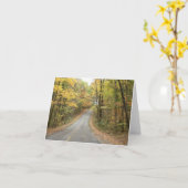 Herbst-Antrieb Notecard Karte (Gelbe Blume)