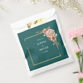 Herbst Aquamarin Wasserfarbe Terracotta auf dem Mo Geschenktütchen (Versiegelt)