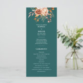 Herbst Aquamarin Wasserfarbe Terracotta auf dem Mo Programm (Stehend Vorderseite)