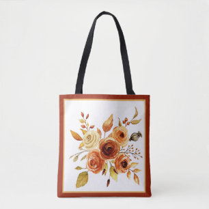 Herbst-Aquarell-Blumen  Tasche
