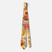 Herbst-Aquarell-Blumenmuster-chic-Hochzeit Krawatte (Vorderseite)