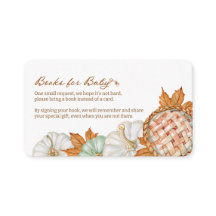 Herbst-Aquarell-Kürbiskuchen-Bücher für Baby