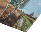 Herbst-Aquarell Schneidebrett (Ecke)