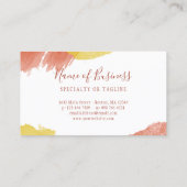 Herbst-Aquarelle u. herrliches Skript Visitenkarte (Rückseite)