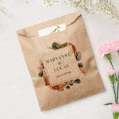 Herbst Aquarellpapier Monogramm danke Geschenktütchen (Versiegelt)