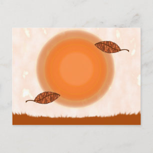 Herbst-Äquinoktikum-Gruß-Karte Postkarte