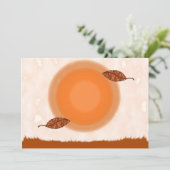 Herbst-Äquinoktikum-Party Einladung (Stehend Vorderseite)