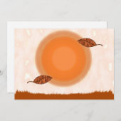 Herbst-Äquinoktikum-Party Einladung (Vorne/Hinten)