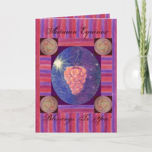 Herbst-Äquinoktikum-Segen Karte (Vorderseite)