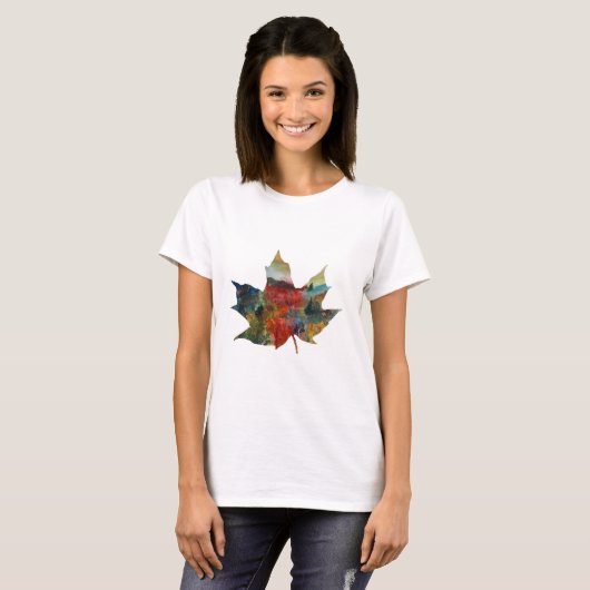 Herbst Art, Herbst Leaf Shirt (Vorne ganz)