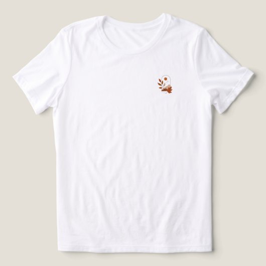 Herbst Ästhetik T-Shirt Tri-Blend Shirt (Design Vorderseite)