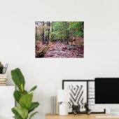 Herbst auf Blue Hills Reservation Red Dot Trail Poster (Heimbüro)