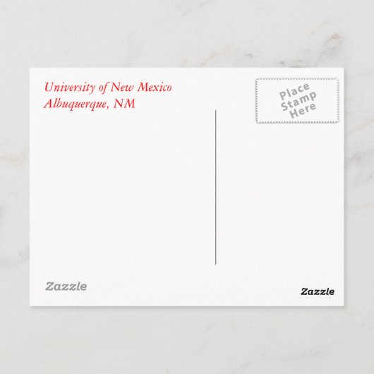 Herbst auf Campus I Postkarte (Rückseite)