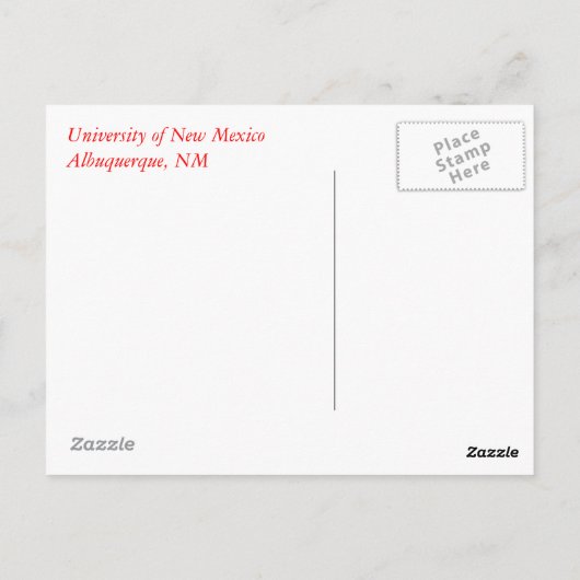 Herbst auf Campus II Postkarte (Rückseite)