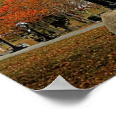 Herbst auf Cole's Hill, Plymouth, MA - Druck Poster (Ecke)